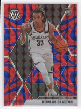 #236 2019-20 Mosaic REACTIVE BLUE * Nicolas Claxton RC Brooklyn Nets