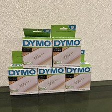 DYMO 30252 LW WHITE ADDRESS LABELS 1-1/8"x3-1/2", 350 LABELS PER ROLL Lot Of 5