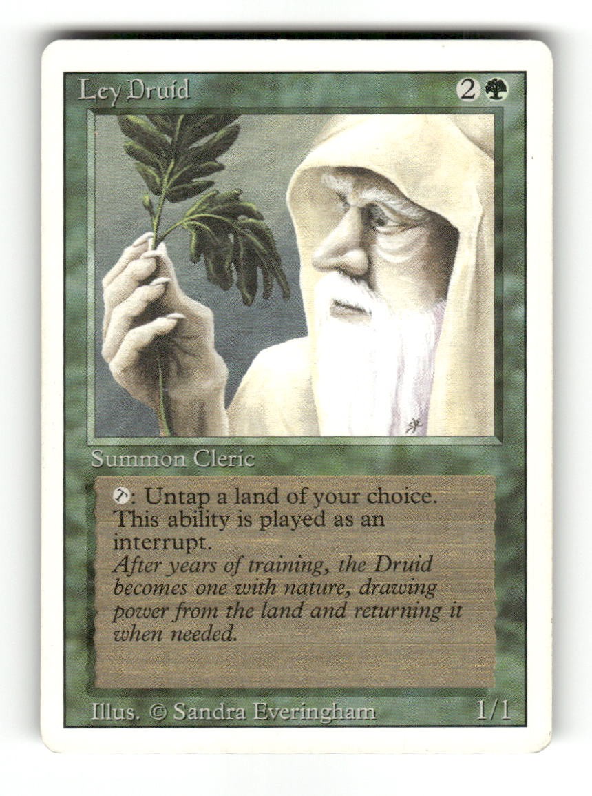 Ley Druid Uncommon Revised Edition Magic: The Gathering Near Mint