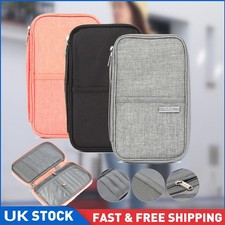 Travel Bag Wallet Document Organiser Zipped Passport Tickets ID Holder Case