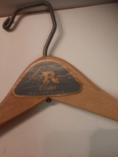 Louis Roth Clothes -california- Vintage Wooden Coat / Suit Hanger