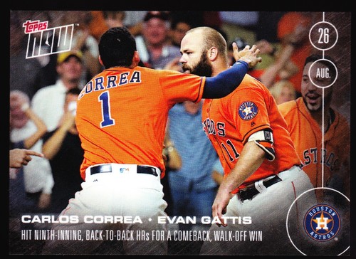 2016 Topps Now 397 Carlos Correa / Evan Gattis