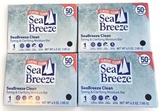 4 SEA BREEZE Classic Clean SeaBreeze Clean Toning Clarifying Moisture Bar 6.5 oz