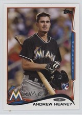 2014 Topps Update SP Photo Variation Andrew Heaney (With Bat) Rookie RC 1si8