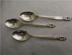 INTERNATIONAL ROYAL DANISH 1939 STERLING DEMITASSE SPOONS NO MONO PRICED EACH