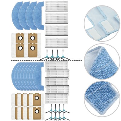 Komplettes Wischtuch Filter Staubbeutel Set f��r TESLA f��r RoboStar iQ400 Plus
