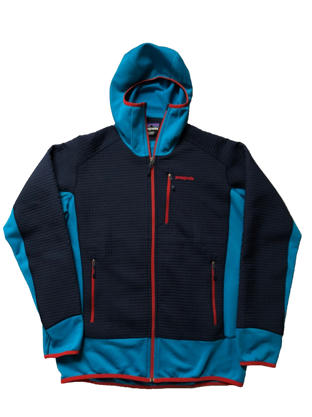 Patagonia Men's Dual Aspect Hoody Jacket Blue Size L Polartec Outdoor Gorpcore