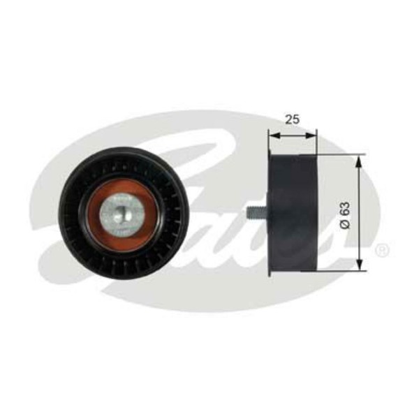 Gates Umlenk FüHrungsrolle Zahnriemen FüR Opel Meriva Zafira A 1.8 16V 1.6 CNG-image