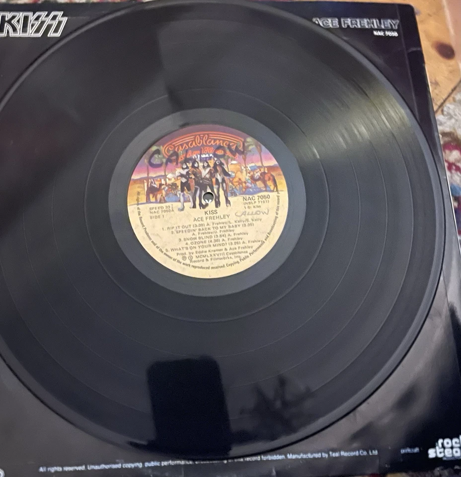 Kiss. Rare South African Release Ace Frehley In Vg+ Condition - Image 4 of 4