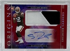 2025 Origins Shedeur Sanders RC RPA 2 Color Patch Jersey AUTO SP /99- Browns