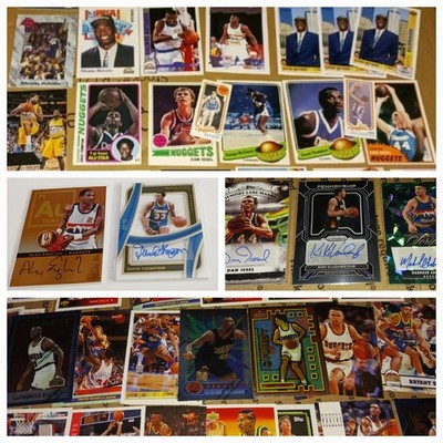 NUGGETS 70 AUTOs DAVID THOMPSON/99, ALEX ENGLISH/75, ISSEL/MUTOMBO RCs McGINNIS 