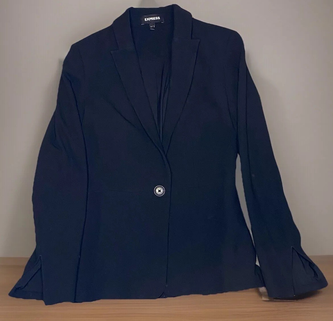 Express  Fitted Structured Short Blazer Cropped B… - image 1