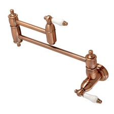 Kingston Brass KS310.PL Restoration 3.8 GPM Wall Mounted Double - Copper
