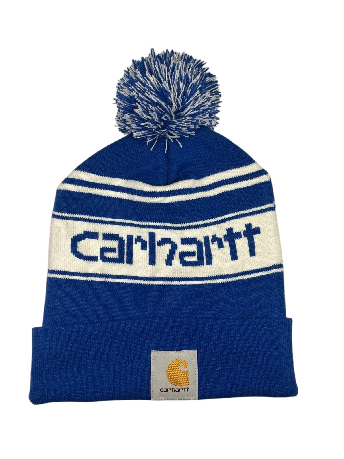 CARHARTT Blue/White Warm CANADA-MADE WINTER BEANIE Hunting Ski Snowboard Gym Hat
Opens in a new wind