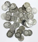 *LOT OF 42 SILVER BARBER DIMES* NR #G3957