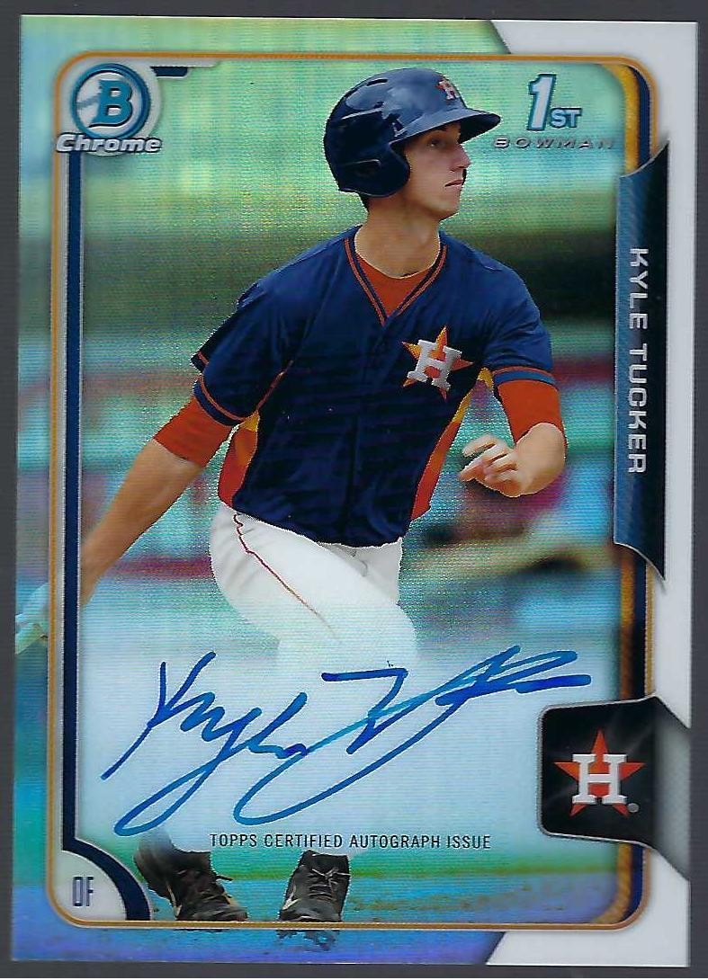 2015 Bowman Draft Chrome Kyle Tucker 1st Auto BCA-KT Los Angeles Dodgers RC