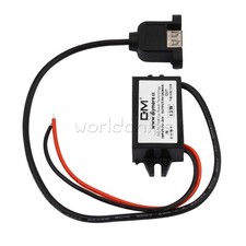 DC 12V to 5V 3A 15W Type A USB Output Power Adapter DC Converter Module bn