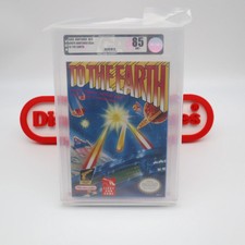 NES Nintendo TO THE EARTH - VGA GRADED 85 NM+! NEW & Factory Sealed with H-Seam!