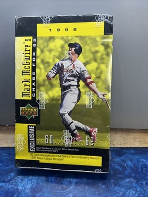 1998 Upper Deck Mark McGwire's Chase for 62 (30 Cards) - Factory Sealed 