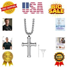 Urn Necklaces for Ashes for Women Men Cremation Pendant Necklace for Ashes St...