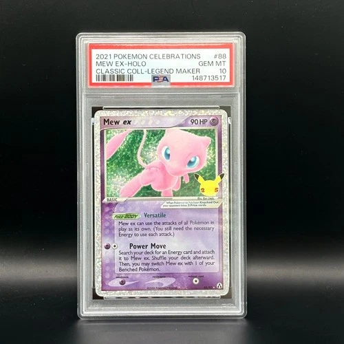 New ListingMew EX PSA 10 Holo 88 Celebrations Classic Collection Pokemon
