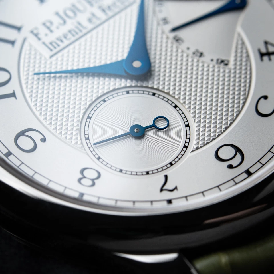 F.P. Journe Chronometre Souverain Ref. Relógio CS prata platina branco guilhochê - Imagem 4 de 4