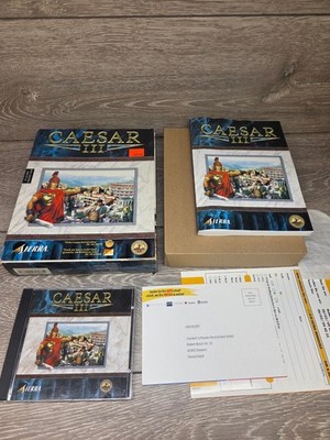 Caesar III 3 Vintage PC CD Rom Spiel Big Box mit Handbuch Deutsch 1996 Sierra