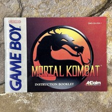 Mortal Kombat Instruction Booklet - Nintendo Game Boy