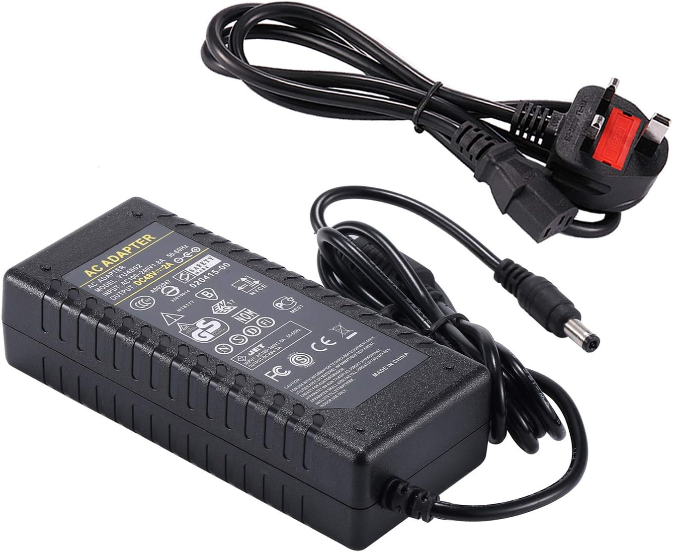 48V 2A Power Supply, COLM AC100-240V to DC48V 48 Volt 2 Amp 72W Adapter Switchin