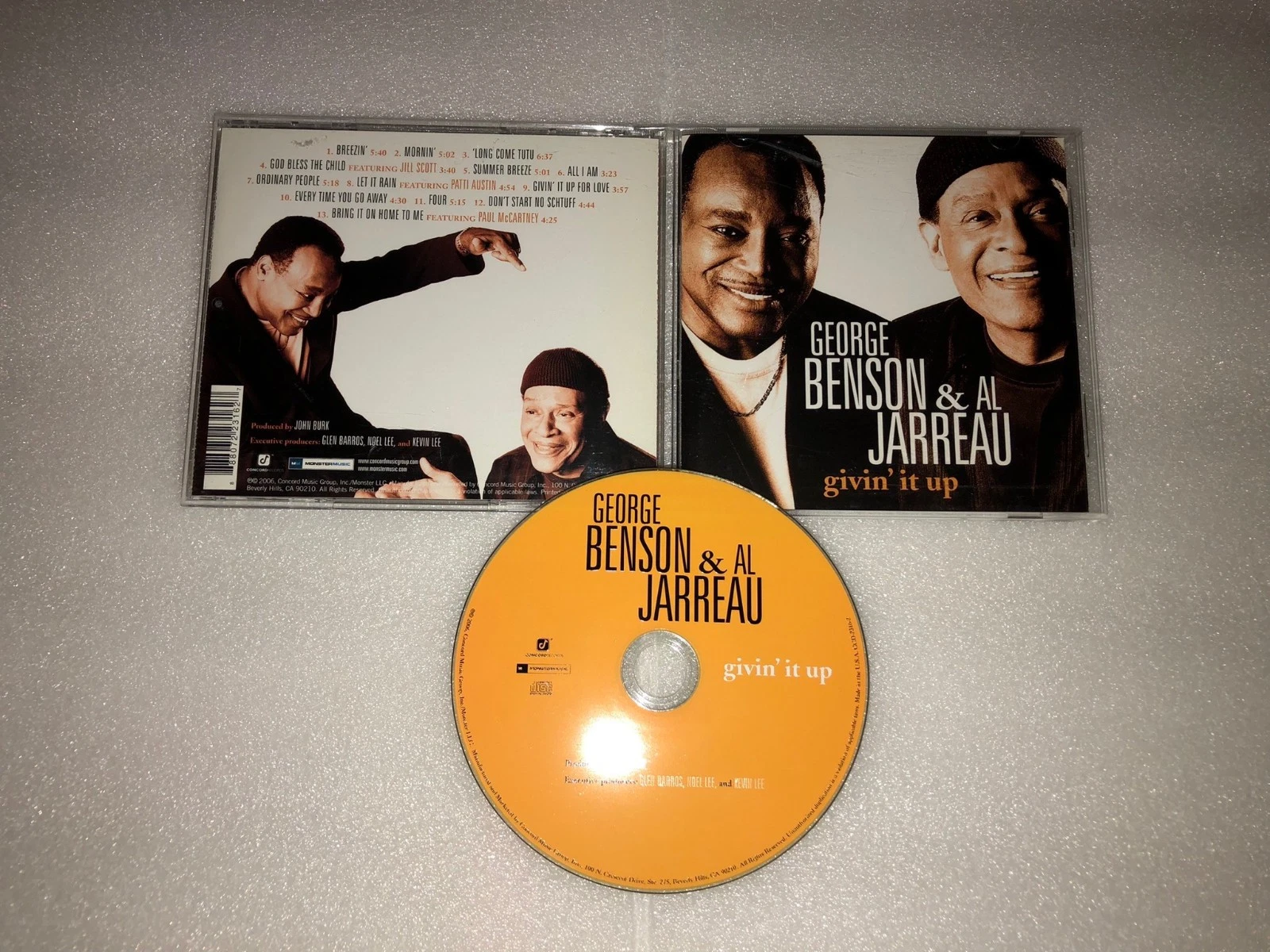 George Benson & Al Jarreau CD Givin' It Up Jazz Funk / Soul Pop Smooth Jazz