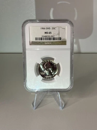 1966 SMS Special Mint Set 25C Washington Quarter NGC MS 65
