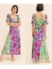 Kachel × Anthropologie maxi vibrant floral multicolored floral dress Size 4 S