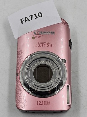 Canon IXUS 110 IS 12.1 MP Digital Camera Pink - Working | eBay