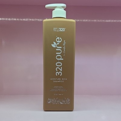 REV320 Pure Moisture Rich Shampoo Moisturizing Paraben-Free 32 oz