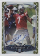 2014 Topps Chrome STS Camo Refractor Rookie /99 Zach Mettenberger #206 Auto 0b3