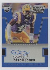 2016 Panini Prizm Collegiate Draft Picks Blue Deion Jones #298 Auto 1x9