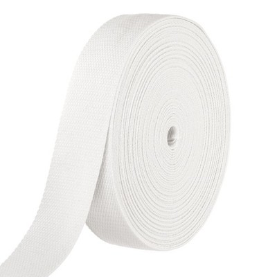 Cotton Webbing 1.5 Inch 15.3 Yard Polyester Cotton Webbing Strap White
