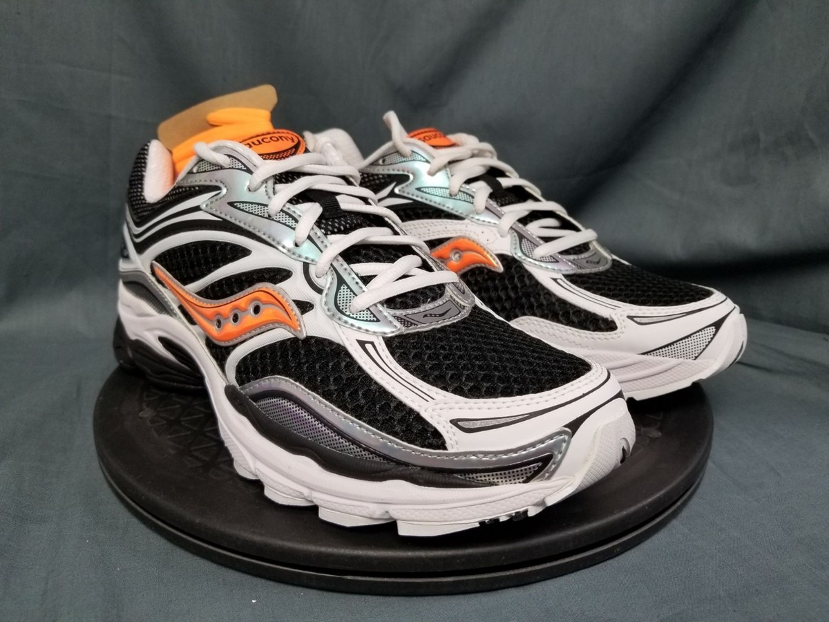 Saucony ProGrid Omni 9 Speed Shades White/Black/Orange Men's Size
