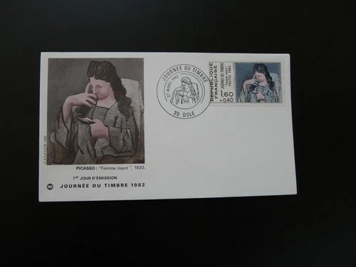 FDC France 1982 stamp day art painting Picasso (Dole)