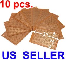 10 Pcs 2 x 3"  5x7cm DIY PCB Prototyping Perf Circuit Boards Breadboard Kit