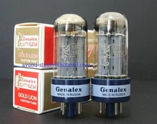(Sweet sound Edition II) Match 1 Pair Genalex Gold Lion U77 GZ34 rectifier tubes