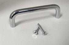 10x 128mm Chrome Curved D-Shape Furniture Handle Cupboard Cabinet Kitchen