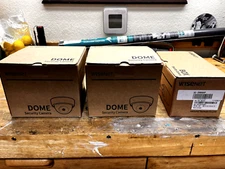 (3) Wisenet Network Security Cameras New