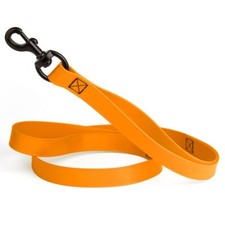 Dog Pet Waterproof Multi-Handle Leash Tangerine Orange W 1" - L 4'