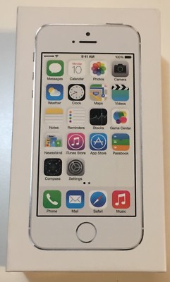 iPhone 5S Original Retail Box - Silver -16G - **EMPTY BOX ONLY