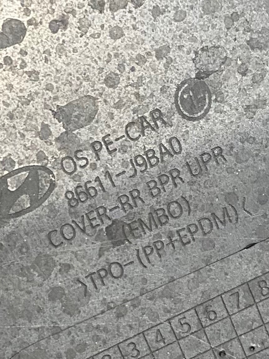 2022 Hyundai Kona Rear Bumper Genuine 86611-J9BA0 | eBay