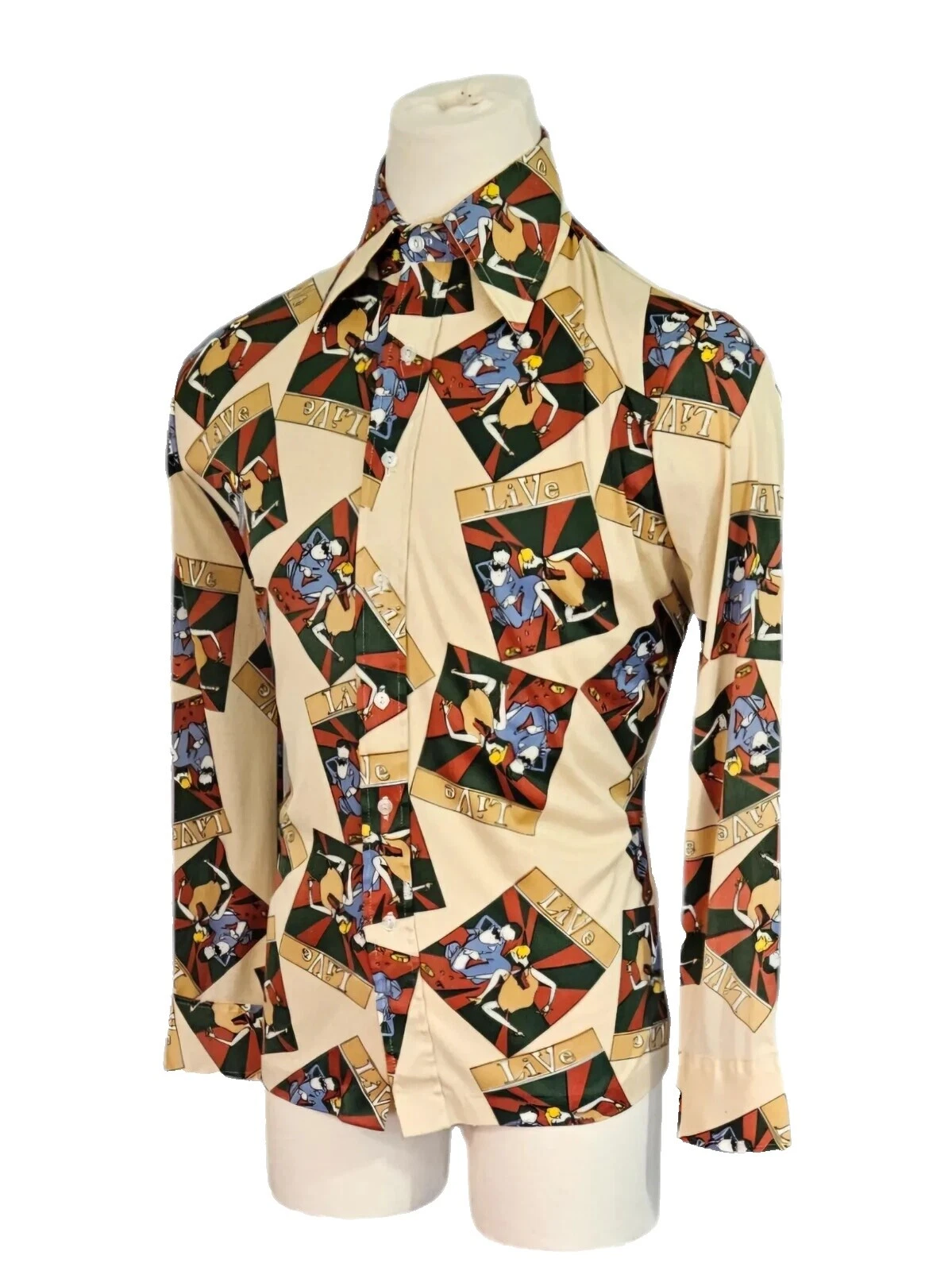 Disco 棕色休闲复古男装