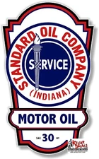 24" X 14.5" STANDARD OIL COMPANY LUBSTER SIDE DECAL LUBESTER OIL CAN GAS PUMP