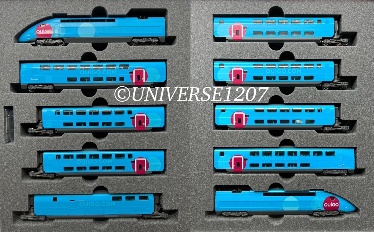 N Scale Kato 10-1763 Ouigo SNCF EMU 10-Car Set NIB High-Speed 