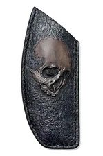 Strider SMF Dark Gray Leather Sheath Handcrafted.